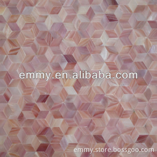 Modest luxury Natural pink mother of pearl seashell mosaic tile